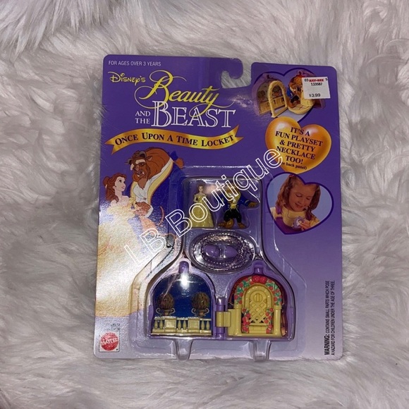 Disney Other - Vintage 90's Mattel Disney Beauty & The Beast Once Upon A Time Locket VHTF